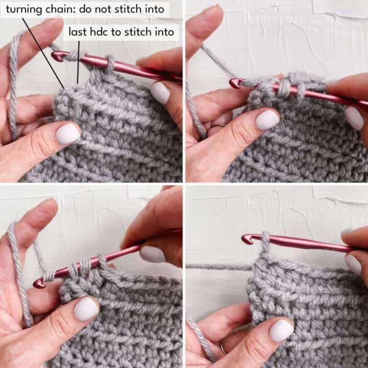 How to Half Double Crochet Stitch (HDC) for Beginners