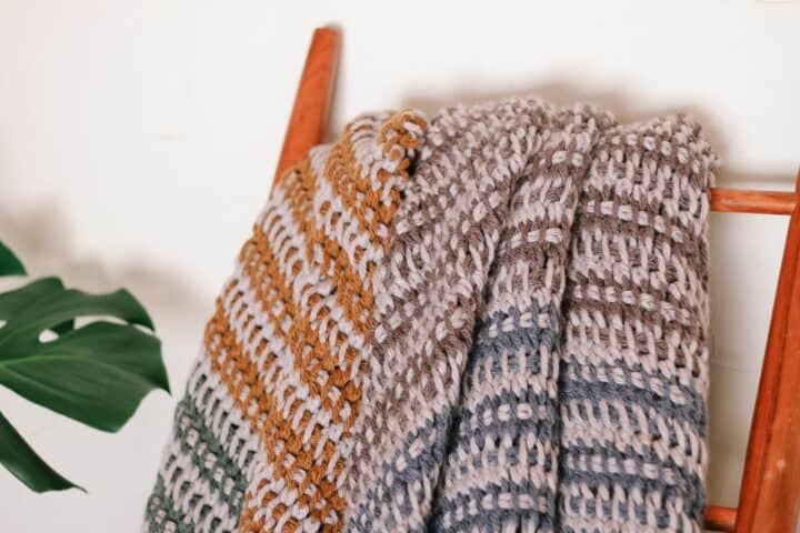 Easy Tunisian Crochet Blanket Pattern for Beginners