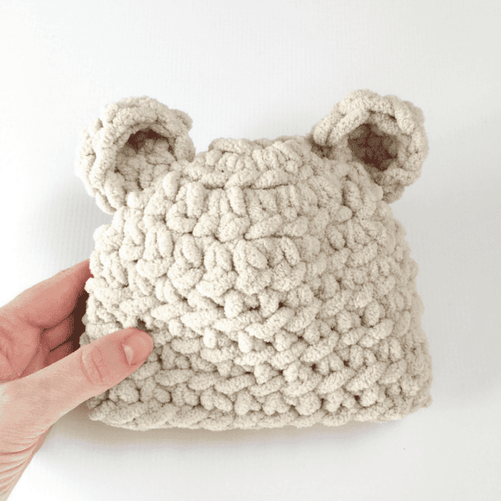 My Hobby Is Crochet: Fluffy Bear Baby Hat - Free Crochet Pattern