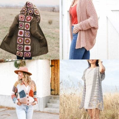 Free Crochet Cardigan Patterns (beginner-friendly) » Make & Do Crew