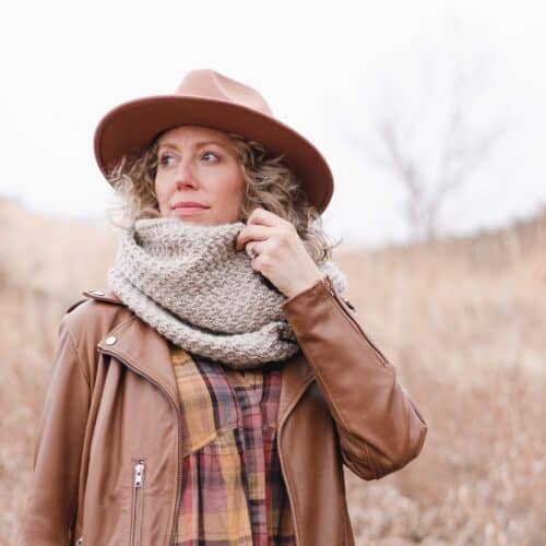 Easy Knit Infinity Scarf Free Pattern Using Straight Needles