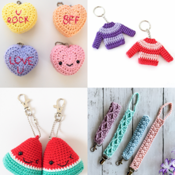 Free crochet keychain patterns.