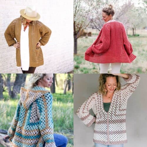 Easy Crochet Cardigan Video Tutorial free pattern made from two