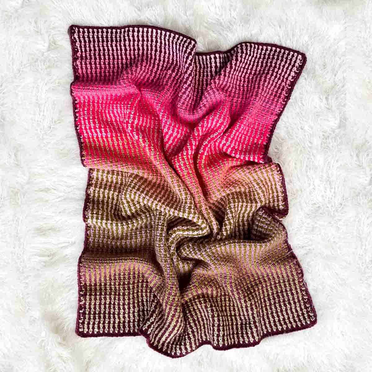Easy waves crochet blanket pattern modern meditative